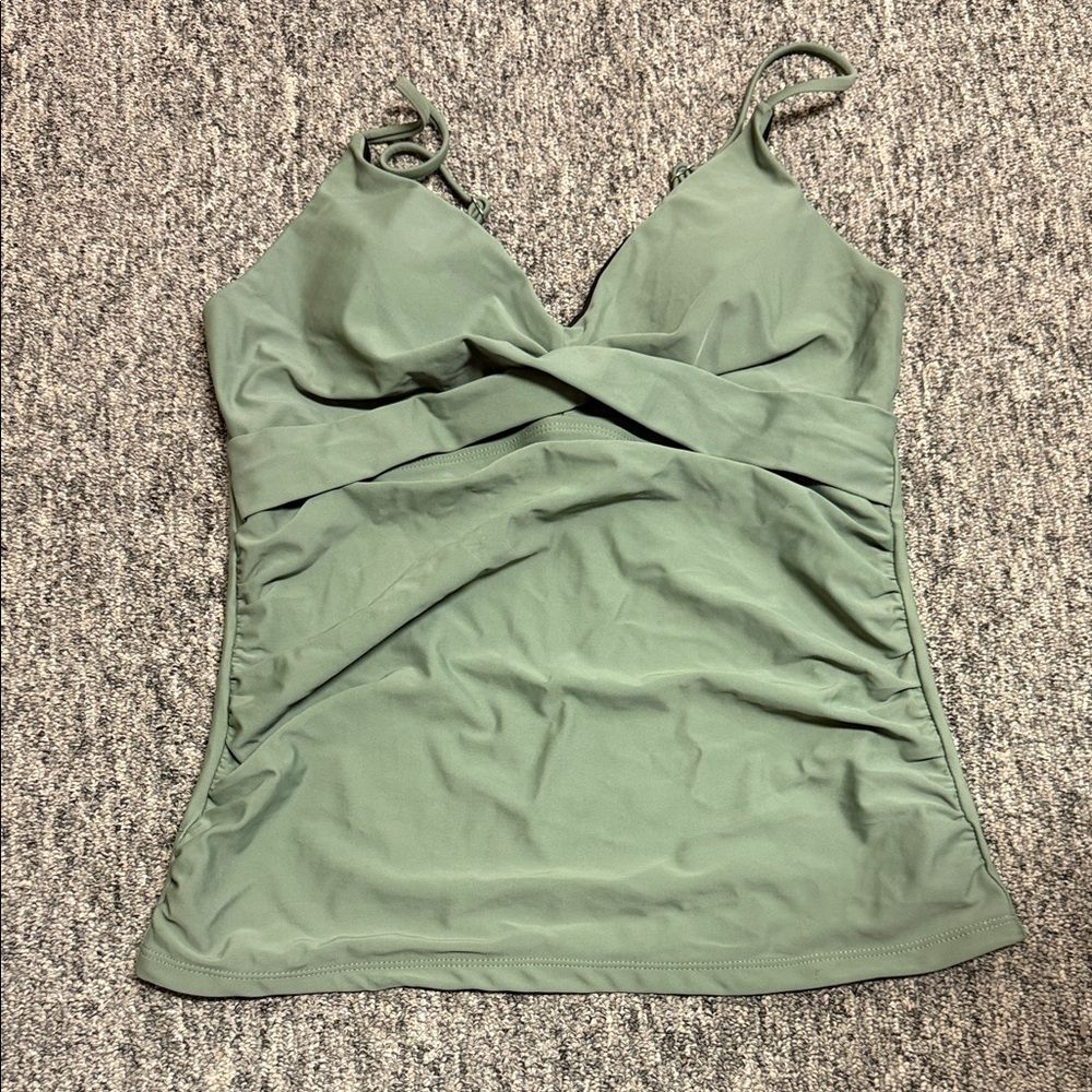 Chic Olive Green Women's Bikini Top